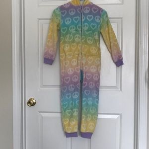 Girls More Than Magic fleece onsie PJ (size small-6-6x)